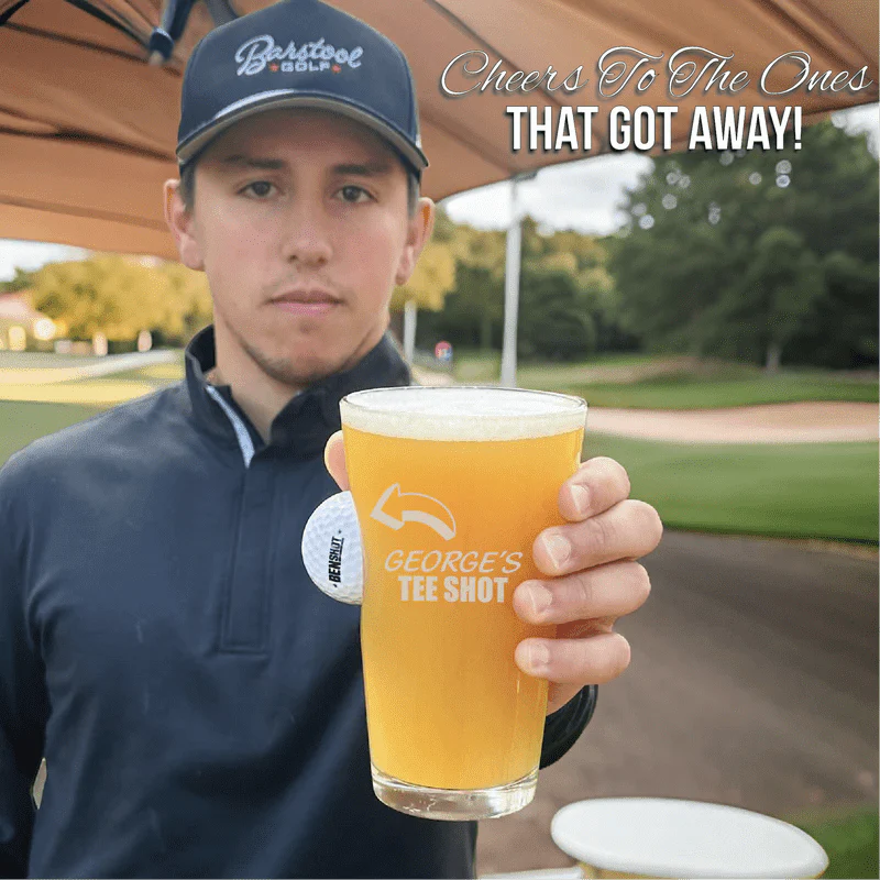 Swing and Sip Golf Ball Pint Glass - Golf - GroomsDay