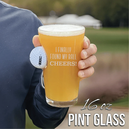 Swing and Sip Golf Ball Pint Glass - Golf - GroomsDay