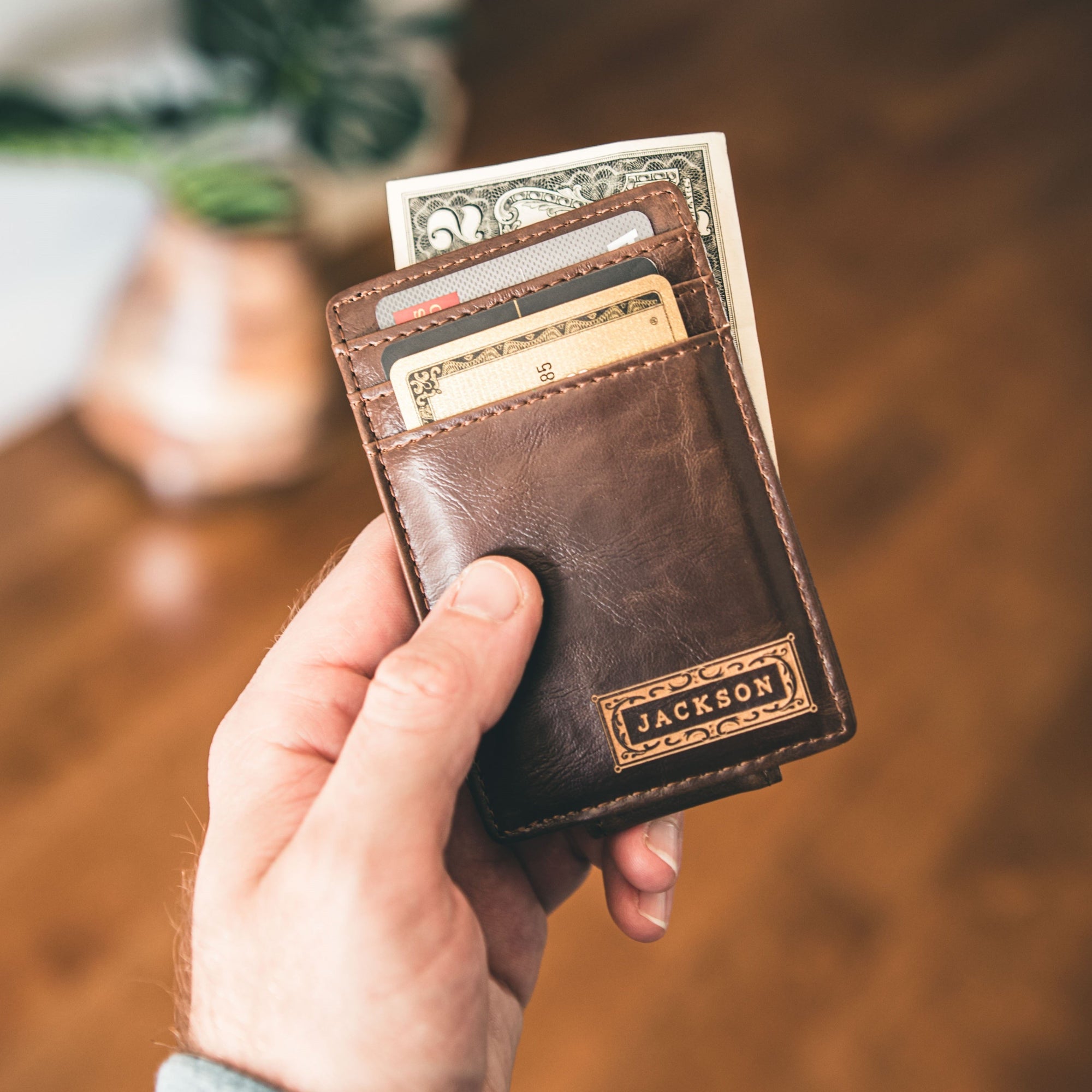 Custom Personalized Leather Wallet