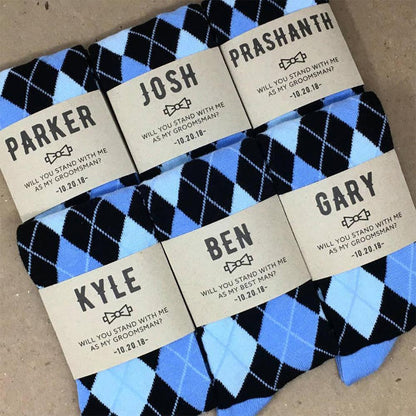 Personalized Groomsmen Proposal Socks - Socks - GroomsDay
