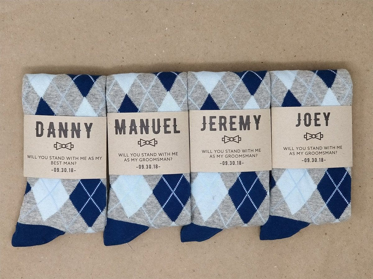 Personalized Groomsmen Proposal Socks - Socks - GroomsDay