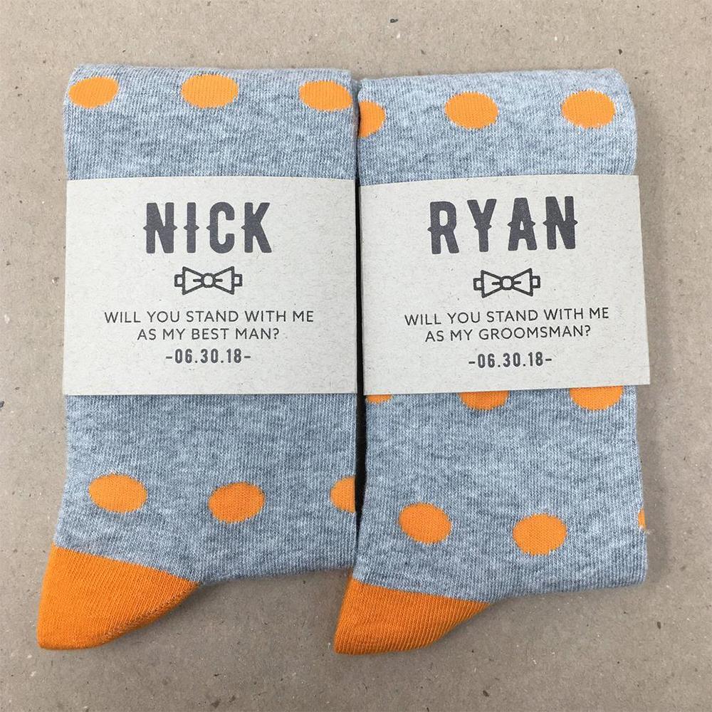 Personalized Groomsmen Proposal Socks - Socks - GroomsDay