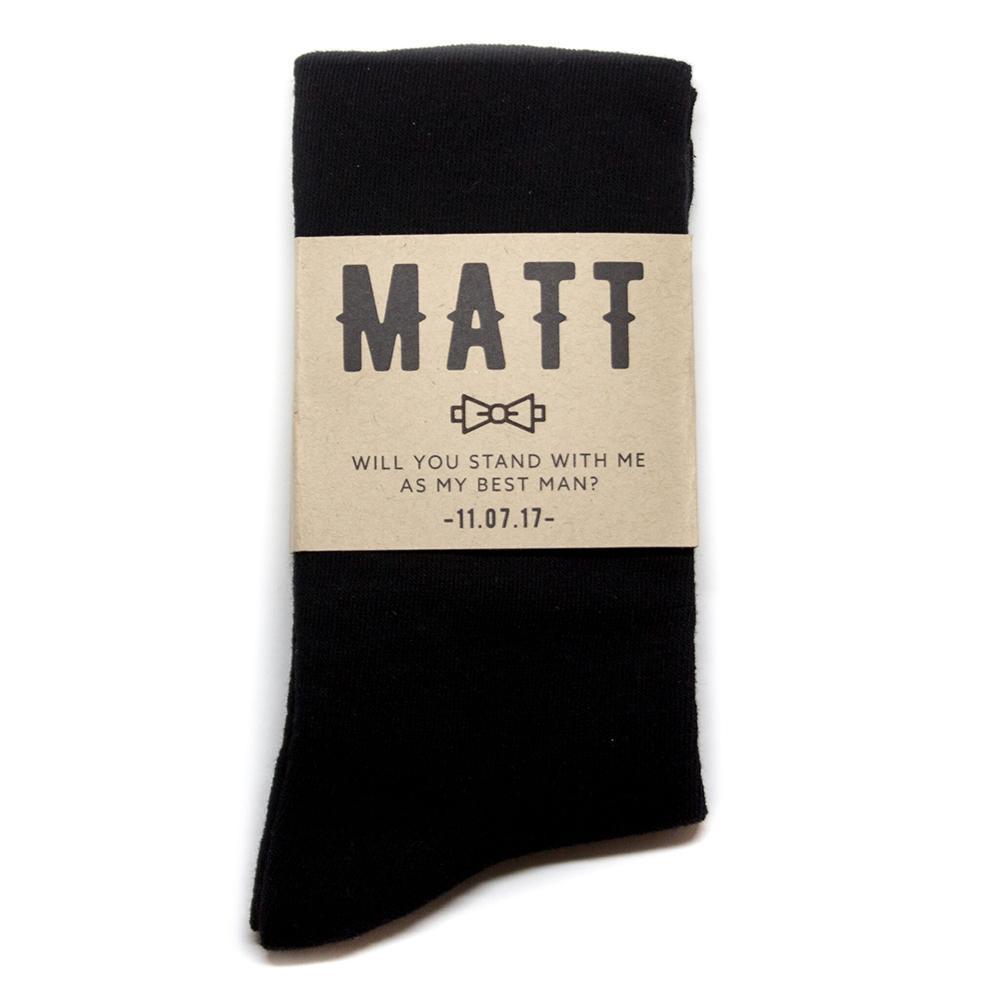Personalized Groomsmen Proposal Socks - Socks - GroomsDay