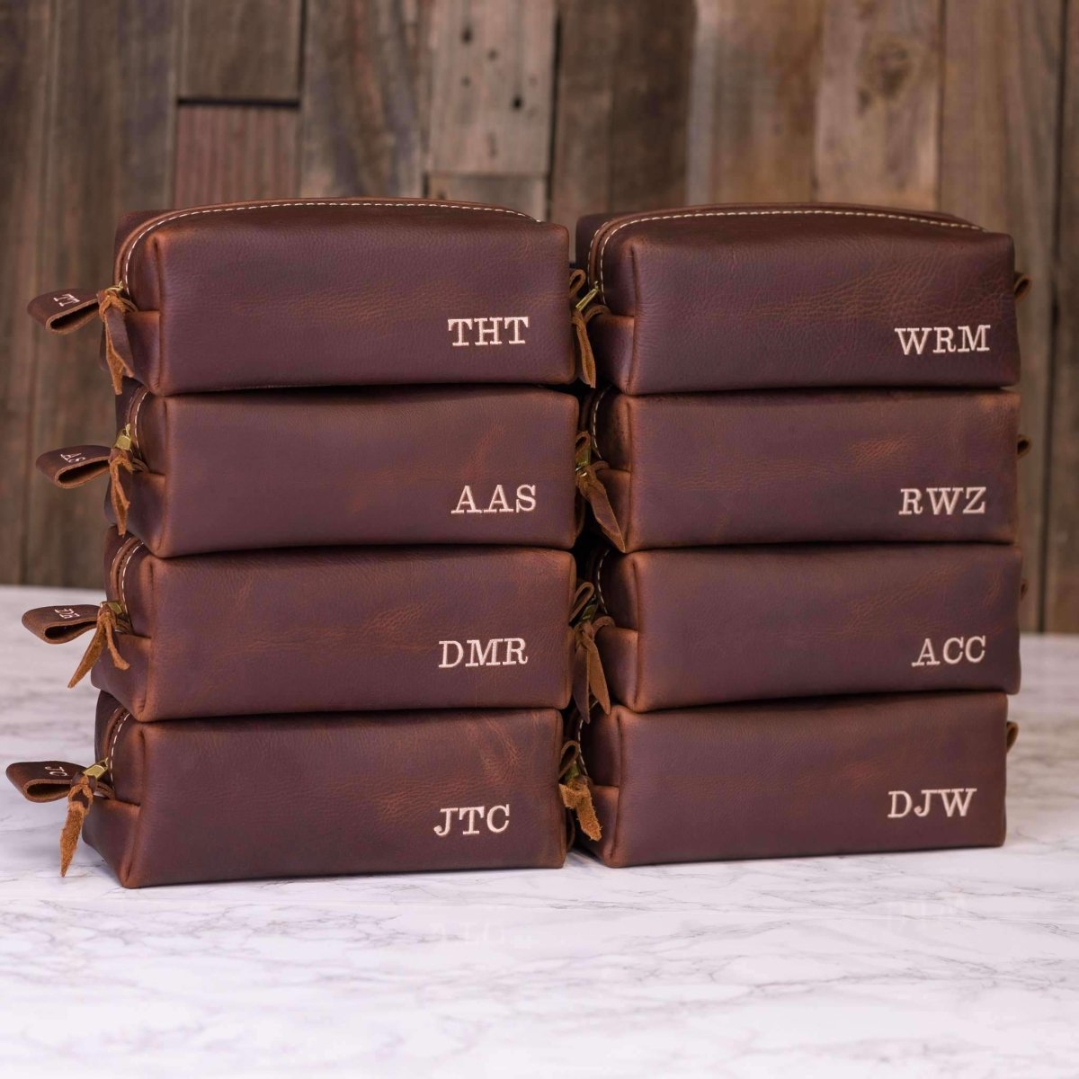 Leather Dopp Kit & Toiletry Bag - Dopp Kit - GroomsDay