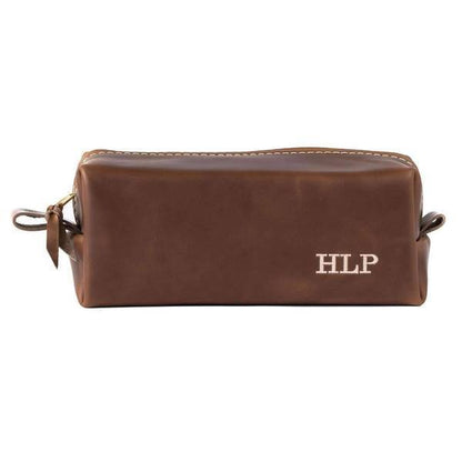 Leather Dopp Kit & Toiletry Bag - Dopp Kit - GroomsDay