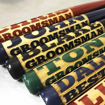 Personalized Mini Bats - Baseball Gear - GroomsDay