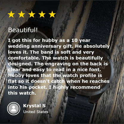 Unique Personalized Personalized Keepsake Wood Watch Customized Watches Gifts for Men by Groovy Guy