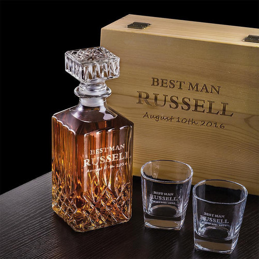 Boss Man's Decanter Set - Drinkware - GroomsDay