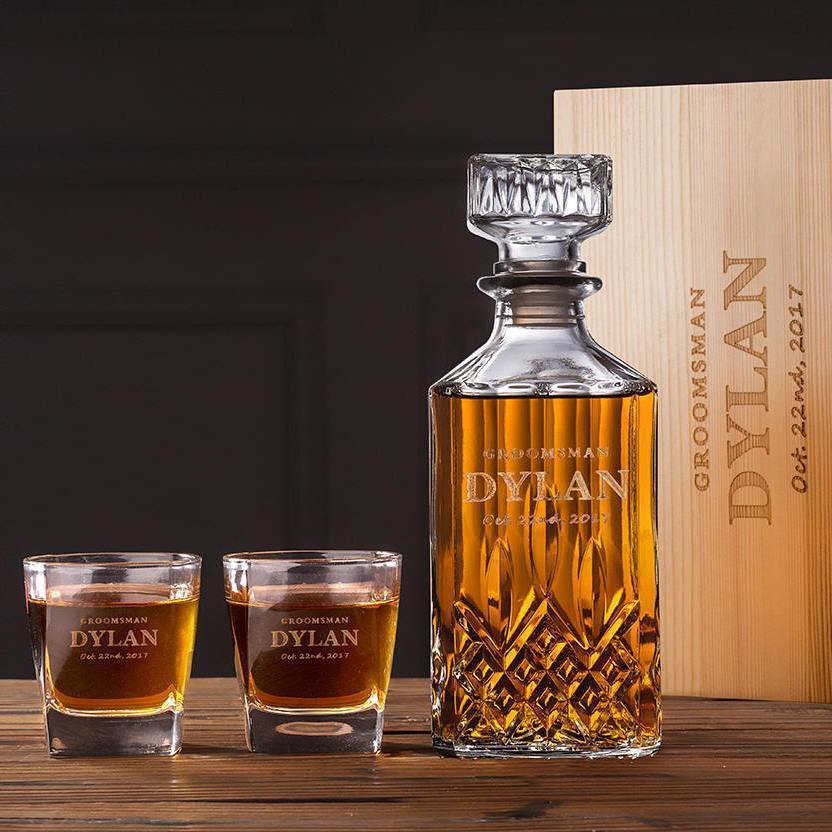 Personalized Whiskey Decanter Set