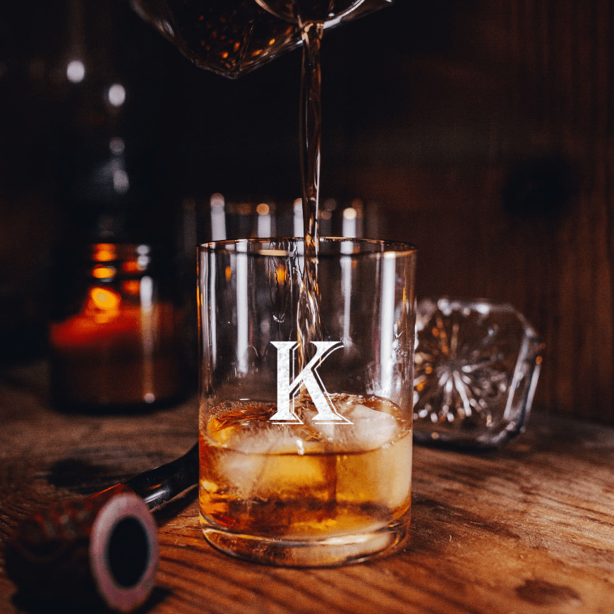 Gold Rimmed Whiskey Glass Set - Whiskey Glass Set - GroomsDay
