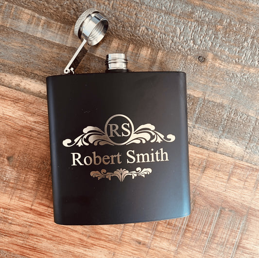 Midnight Flask - Personalized Flasks - GroomsDay