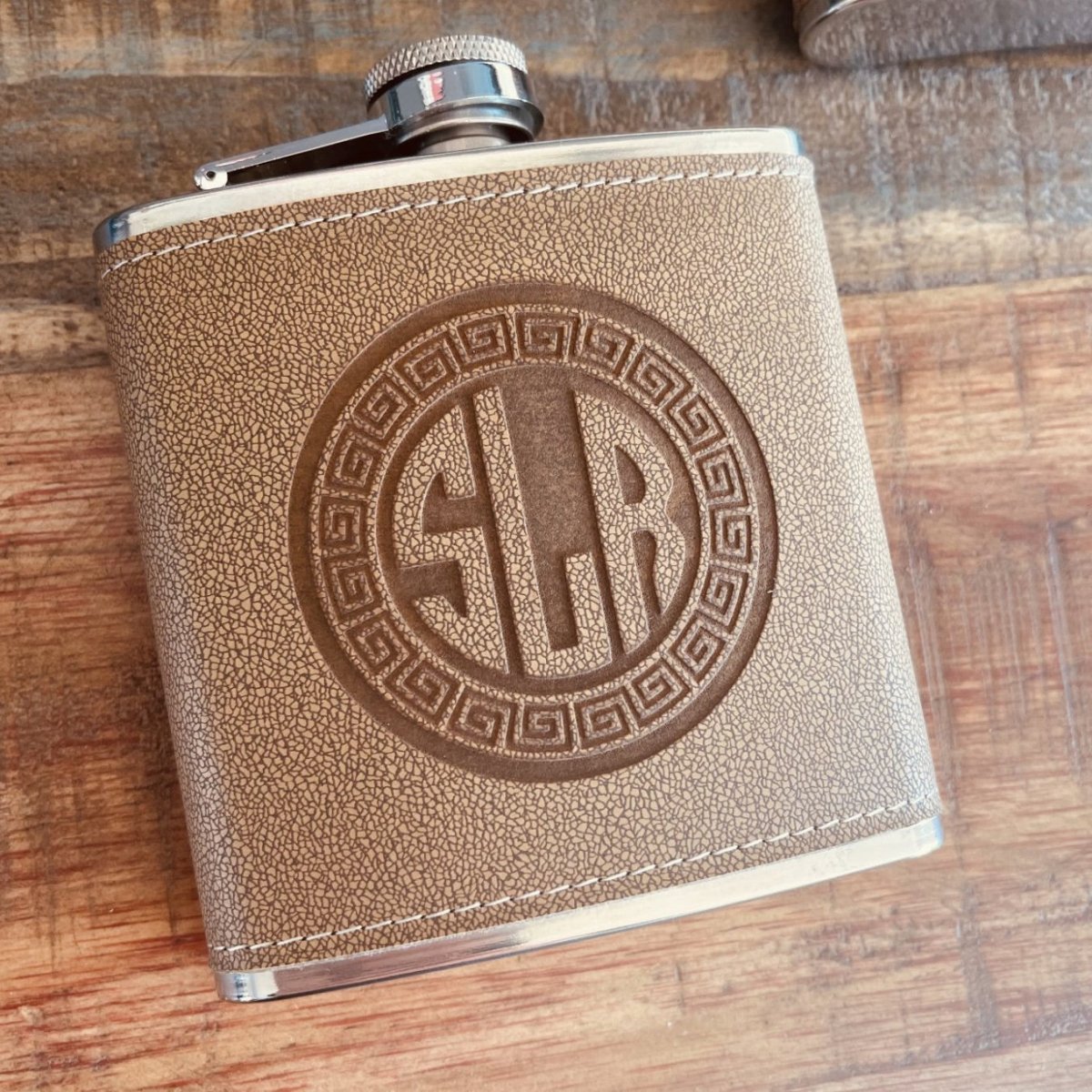 Monogram Flask - Personalized Flasks - GroomsDay