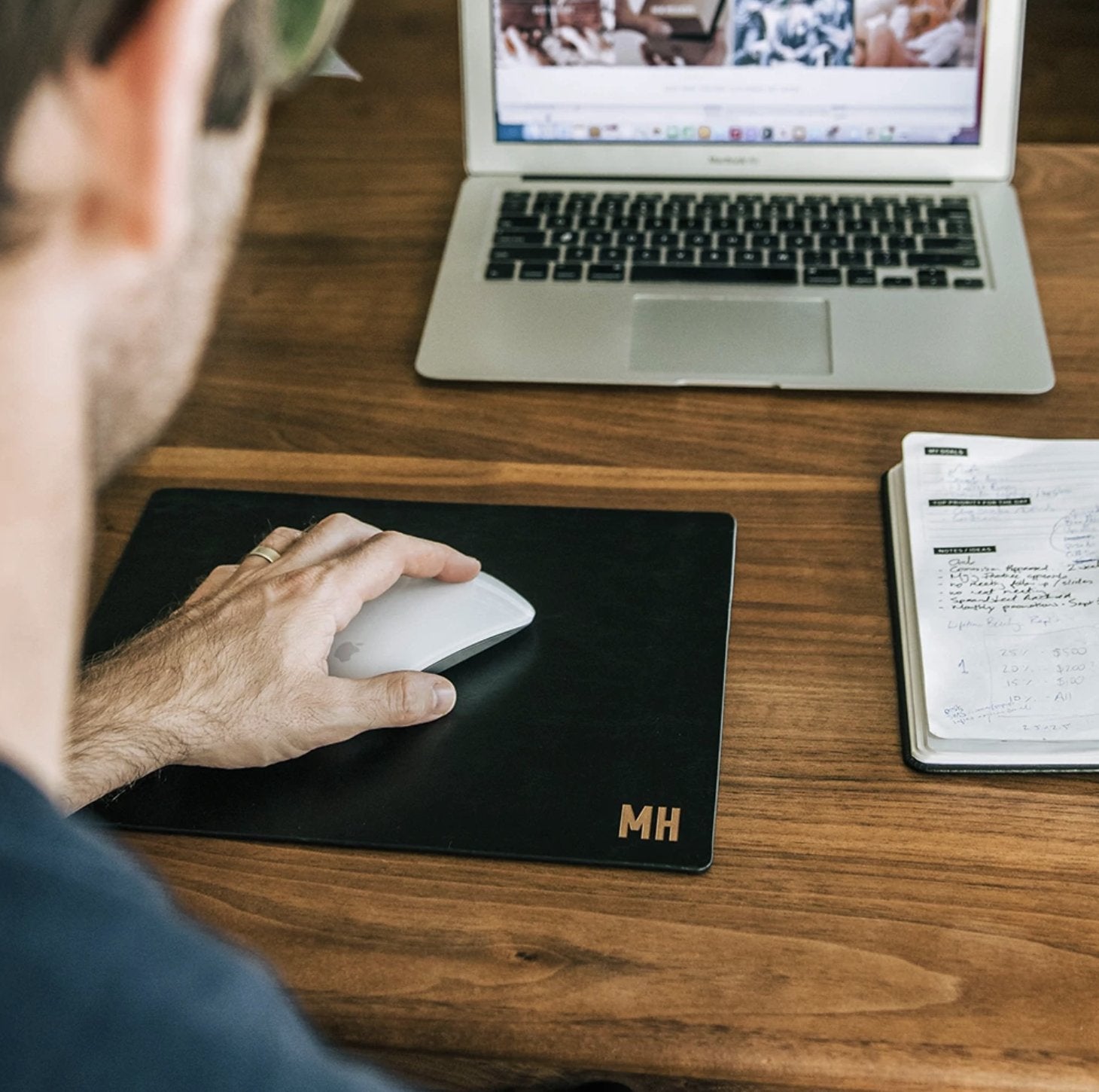 Personalized Leather Mousepad