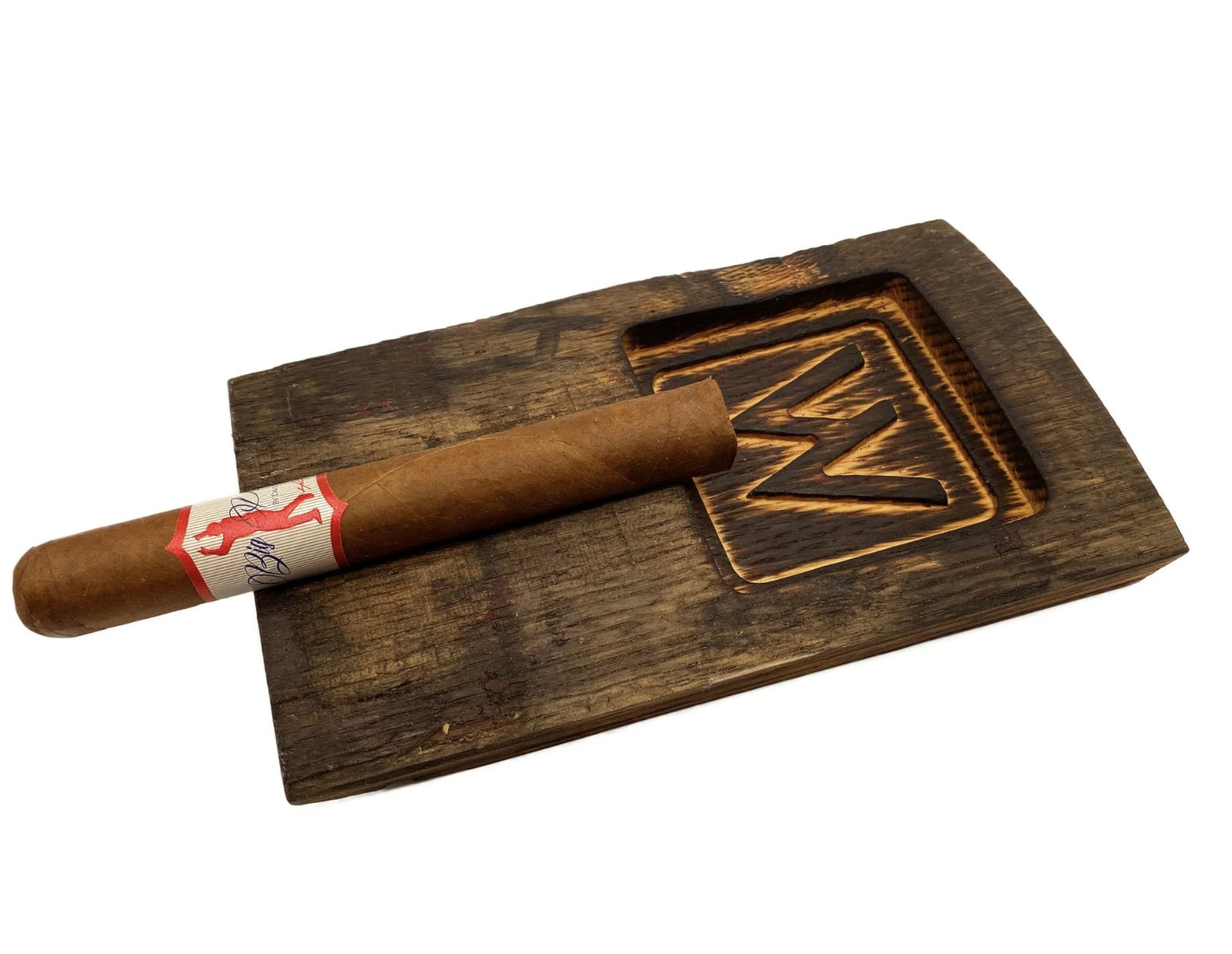 Personalized Wood Whiskey Ashtray