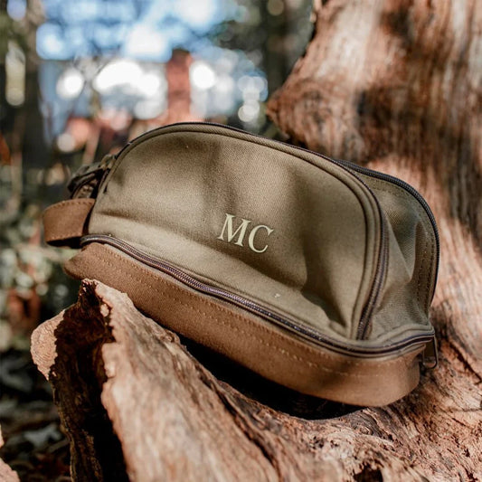 Durable Personalized Canvas Toiletry Bag - Toiletry Bag - GroomsDay