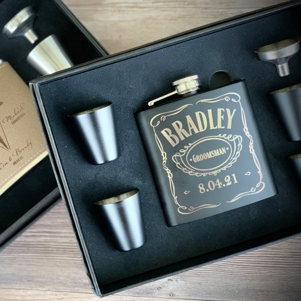 Picture Perfect Flask Set - Flasks - GroomsDay