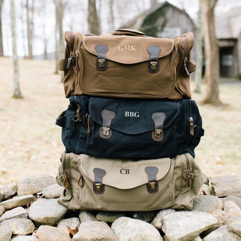 Voyager Monogrammed Duffle Bag - duffel bag - GroomsDay