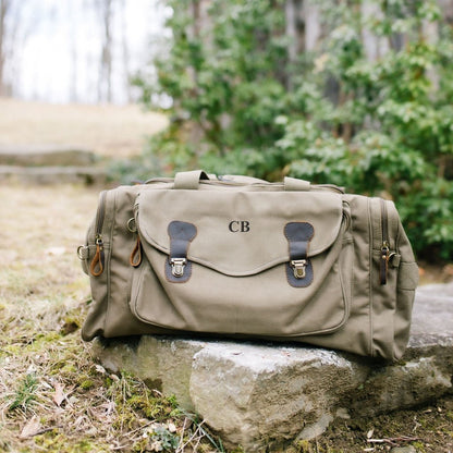 Voyager Monogrammed Duffle Bag - duffel bag - GroomsDay