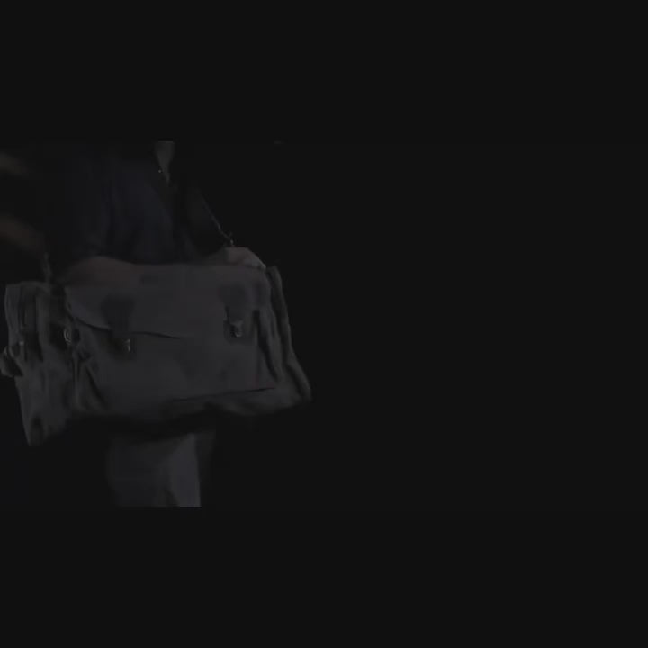 Personalized heavy-duty military duffle bag with custom embroidered name and rugged canvas design