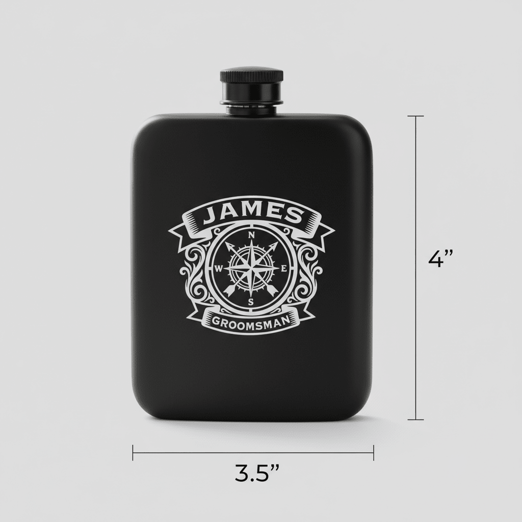 The North Star Vessel - Flask - GroomsDay