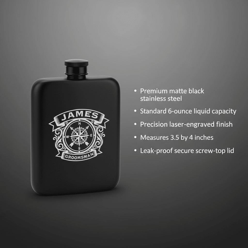 The North Star Vessel - Flask - GroomsDay