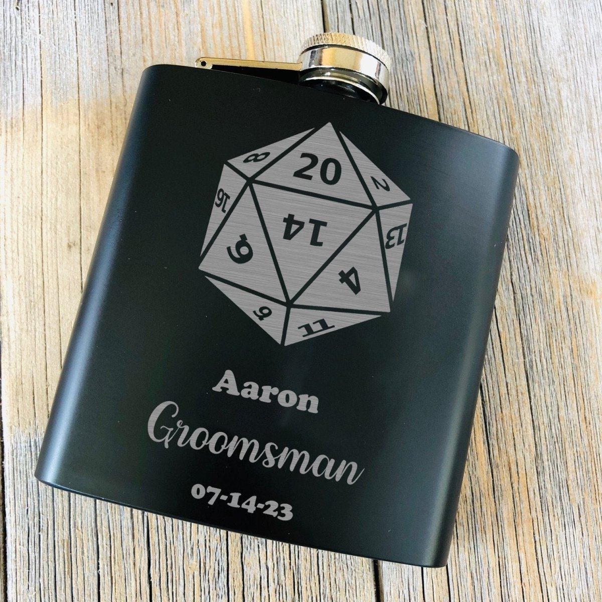 Roll To Play Flask - Flasks - GroomsDay