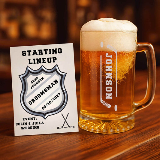 Hockey Groomsmen Proposal Set - Proposal Card - GroomsDay