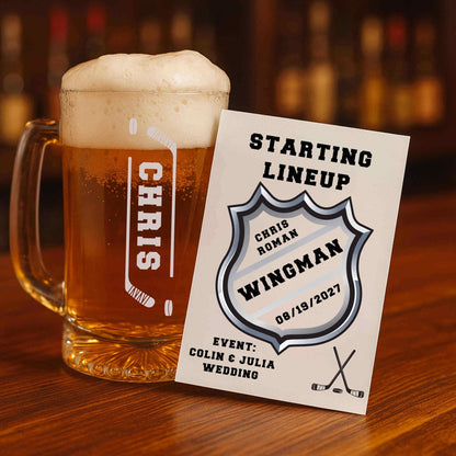 Hockey Groomsmen Proposal Set - Proposal Card - GroomsDay