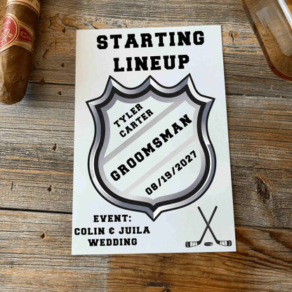 Hockey Groomsmen Proposal Card - Proposal Card - GroomsDay