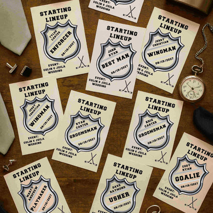 Hockey Groomsmen Proposal Set - Proposal Card - GroomsDay