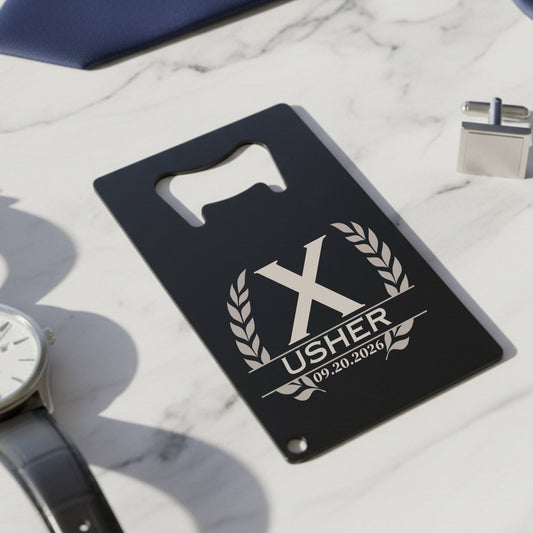 Groomsmen Card Bottle Opener - Bottle Openers - GroomsDay