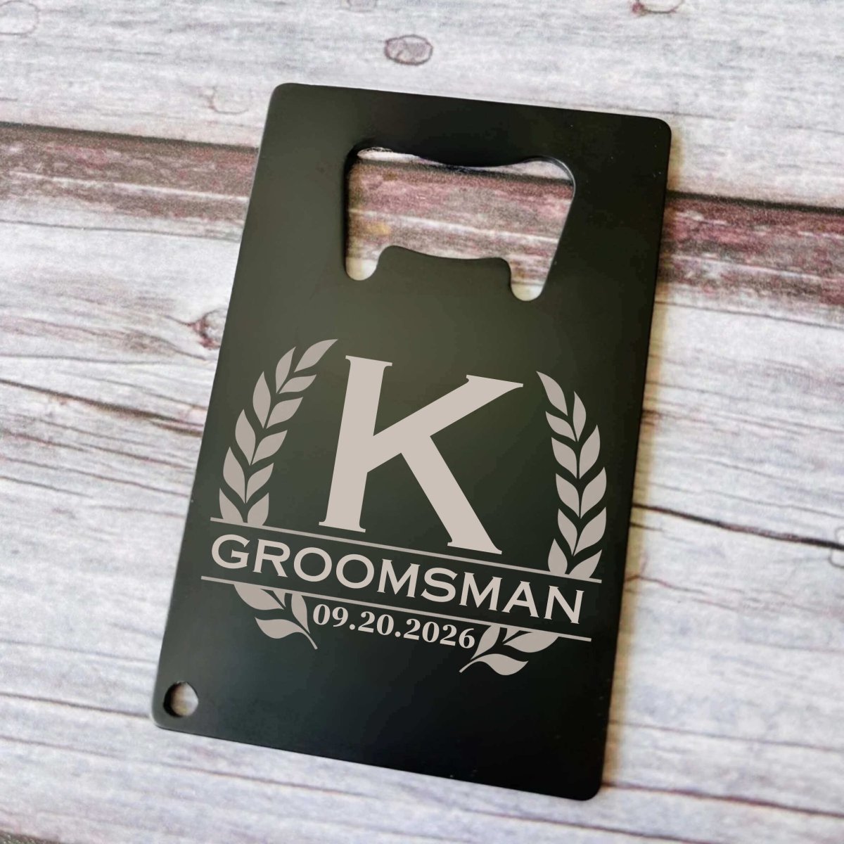 Groomsmen Card Bottle Opener - Bottle Openers - GroomsDay