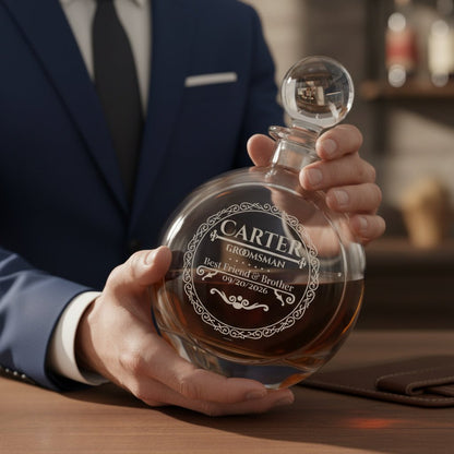 Classy Grooms Crew Decanter - Groomsmen Proposal - GroomsDay