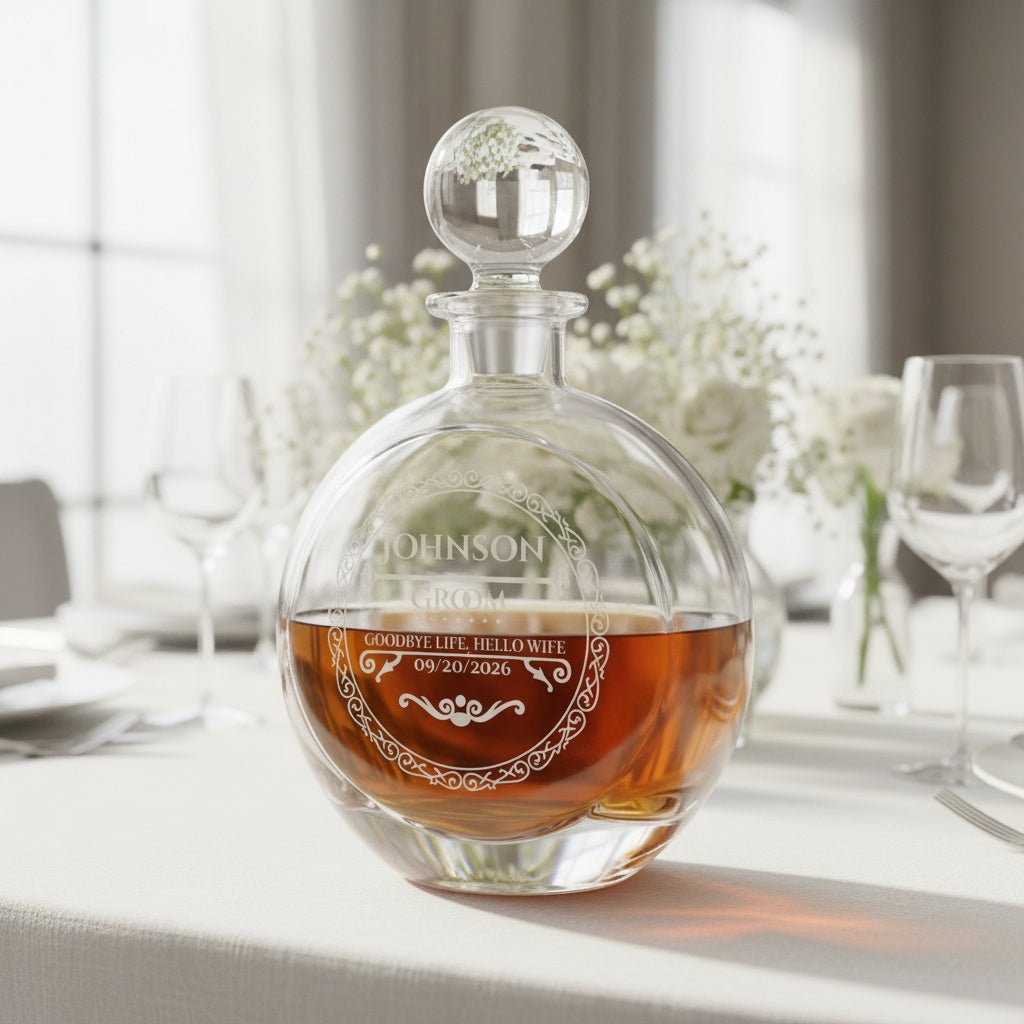 Classy Grooms Crew Decanter - Groomsmen Proposal - GroomsDay