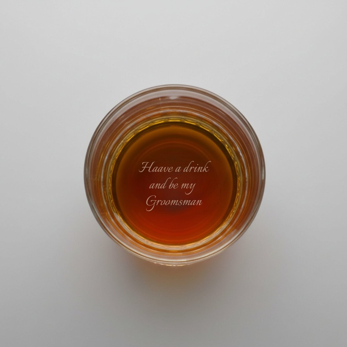 Groomsmen Hidden Proposal Whiskey Glass - Groomsmen - GroomsDay