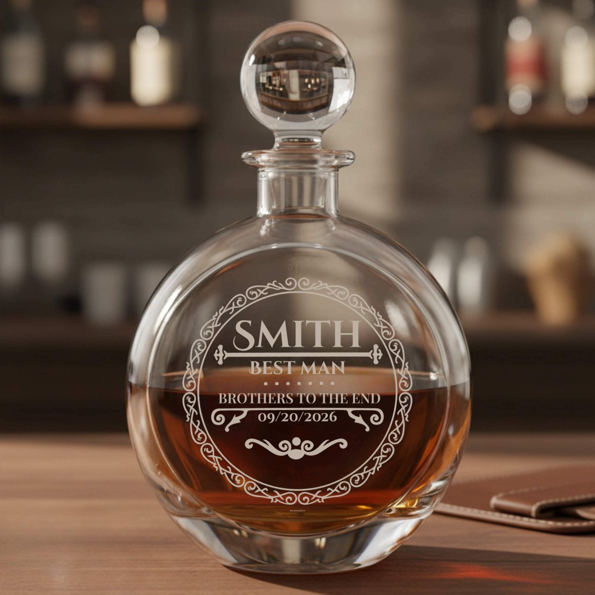Classy Grooms Crew Decanter - Groomsmen Proposal - GroomsDay