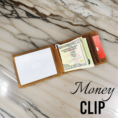 Sentimental Leather Wallet - Anniversary - GroomsDay