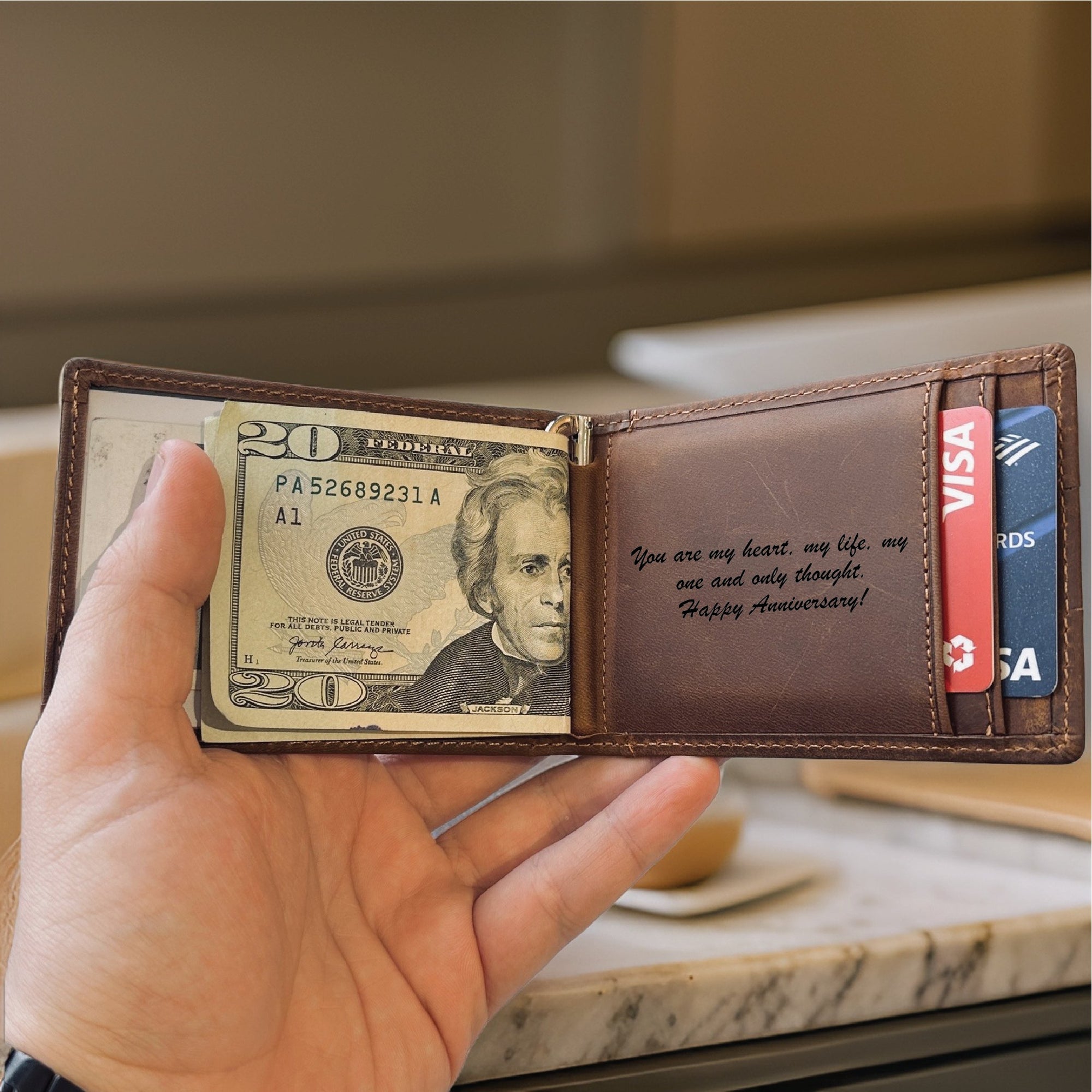 Sentimental Leather Wallet