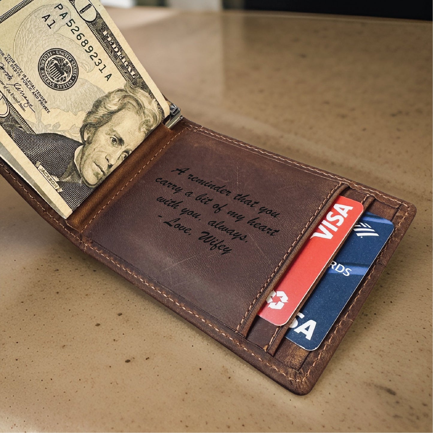 Sentimental Leather Wallet