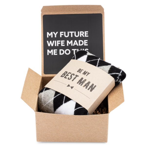 She Made Me Do It Groomsmen Socks - Groomsmen Socks - GroomsDay
