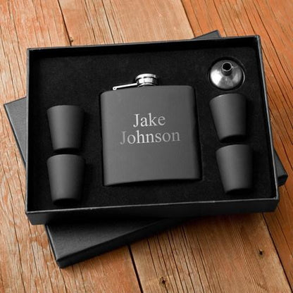 Shots on the Go Flask Set - Flask - GroomsDay
