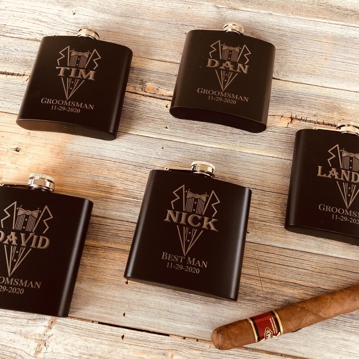 Slick Rick Personalized Flasks - Personalized Flasks - GroomsDay
