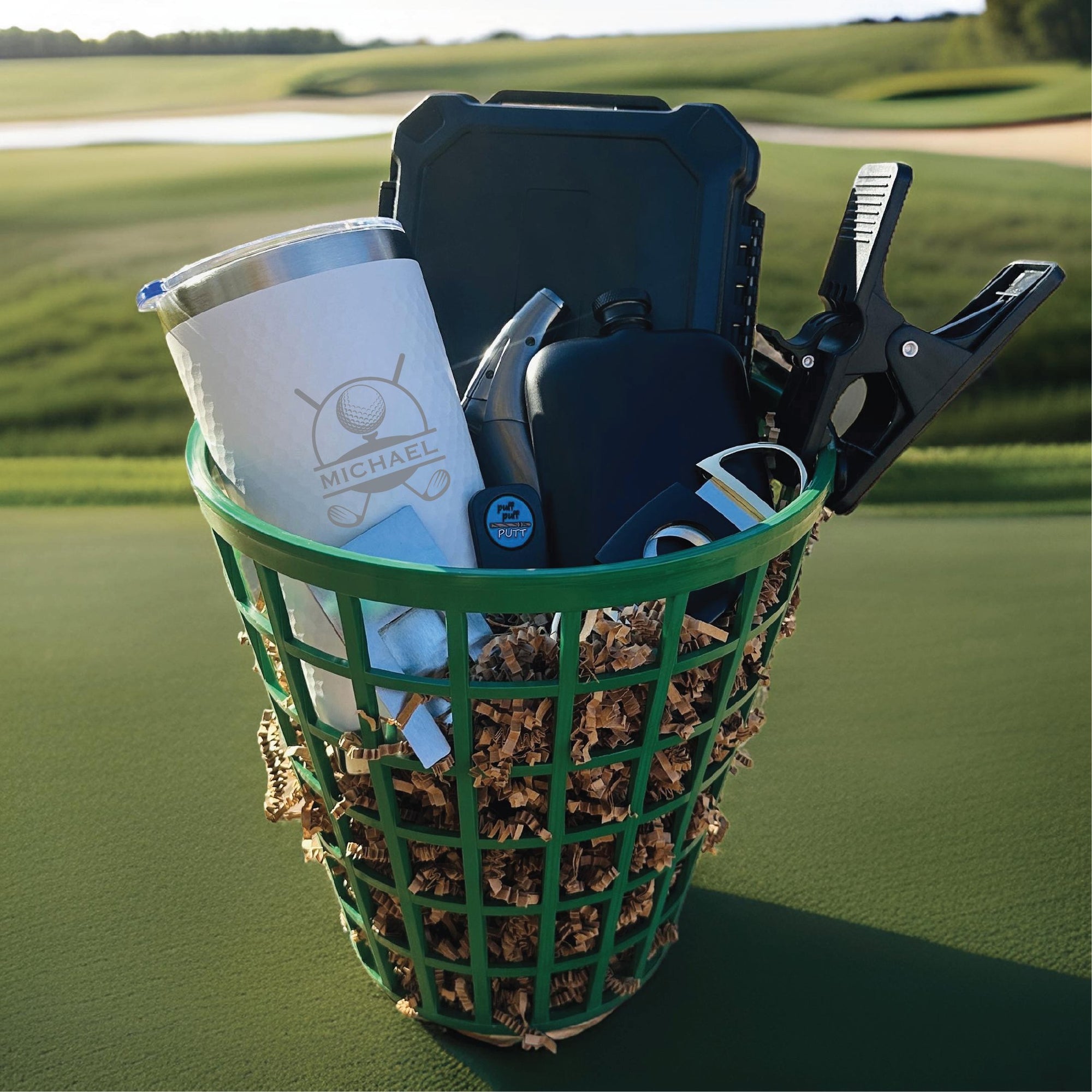 Cigar Lovers Golf Gift Basket