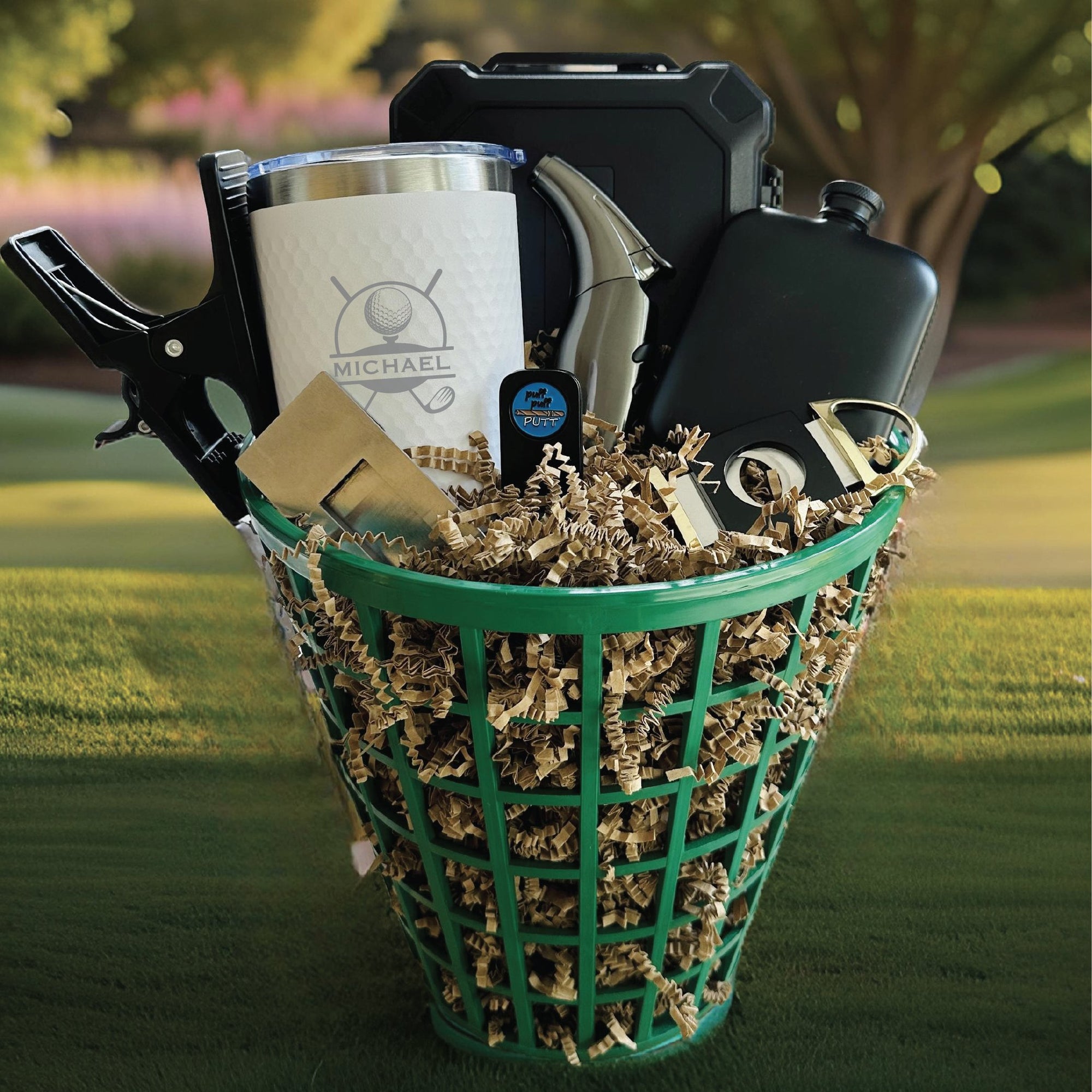 Golf Cigar Gift Basket