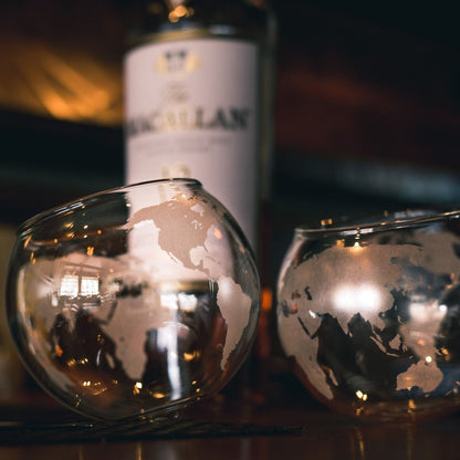 World Keeps Spinning - Whiskey Glass - GroomsDay