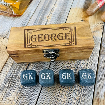 Engraved Whiskey Stones - Whiskey - GroomsDay