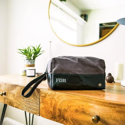 The Classic Canvas Wash Bag - Dopp Kit - GroomsDay