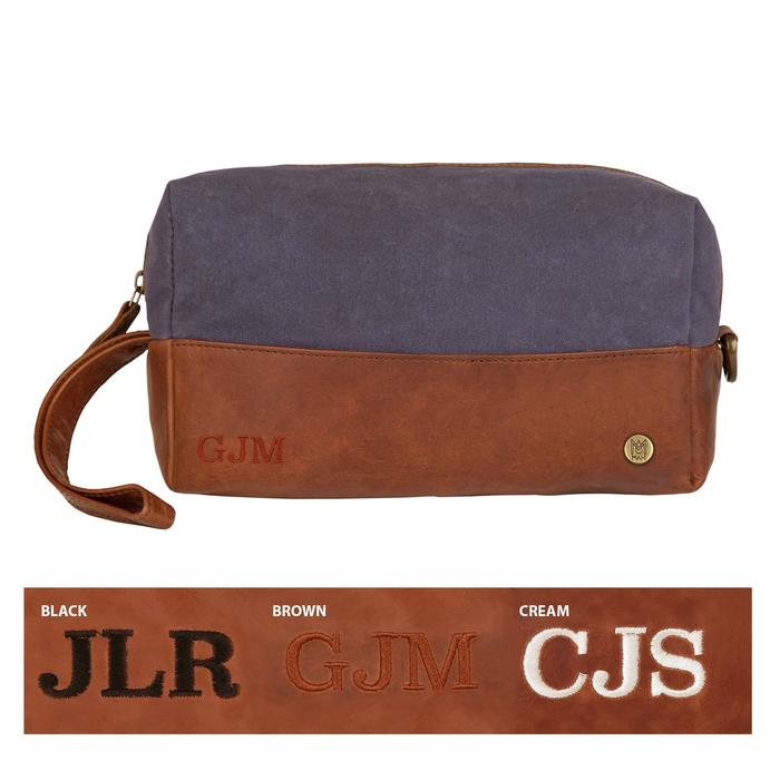 The Classic Canvas Wash Bag - Dopp Kit - GroomsDay