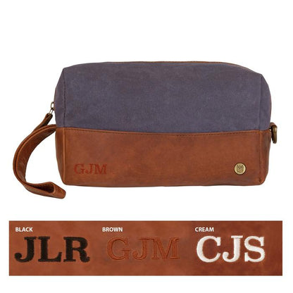 The Classic Canvas Wash Bag - Dopp Kit - GroomsDay