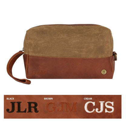 The Classic Canvas Wash Bag - Dopp Kit - GroomsDay